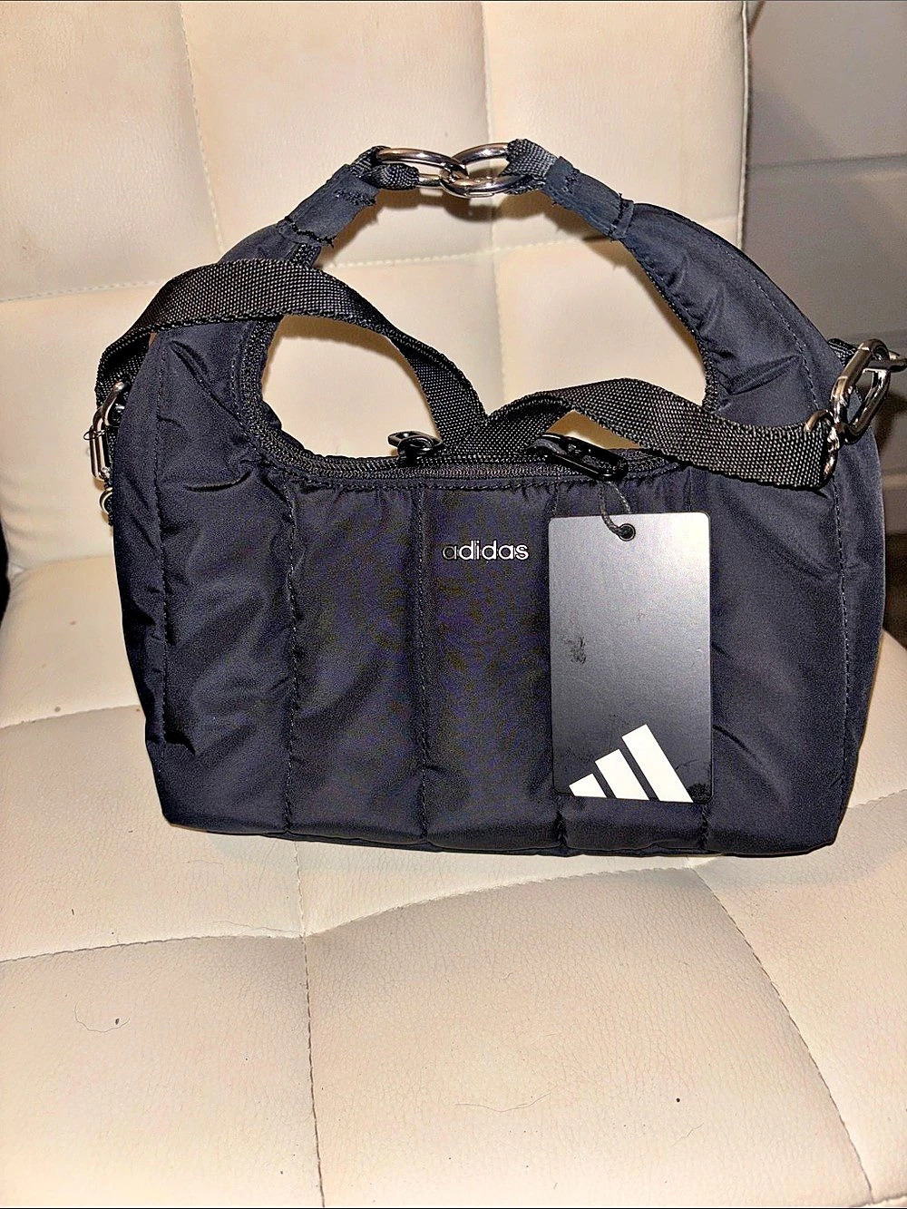 adidas Originals Puffer and Pouch Crossbody Bag Black